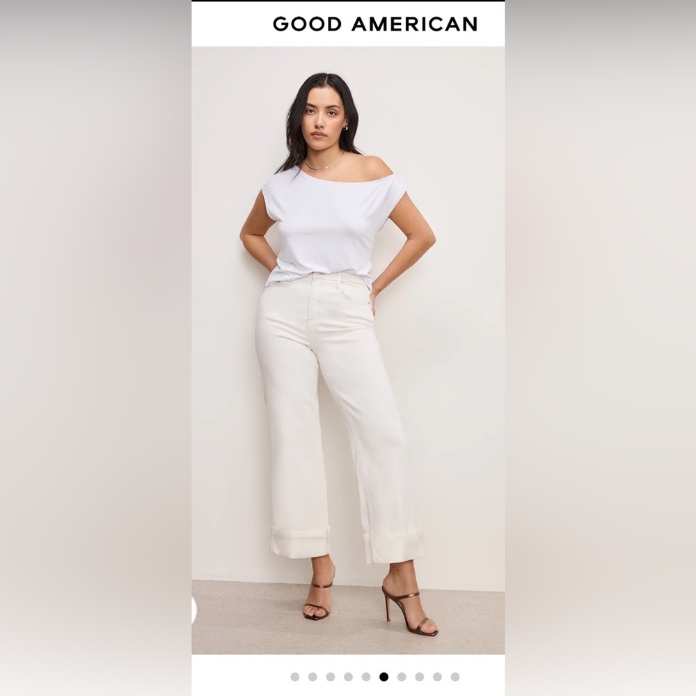 Good American Good Skate Crop Pants
